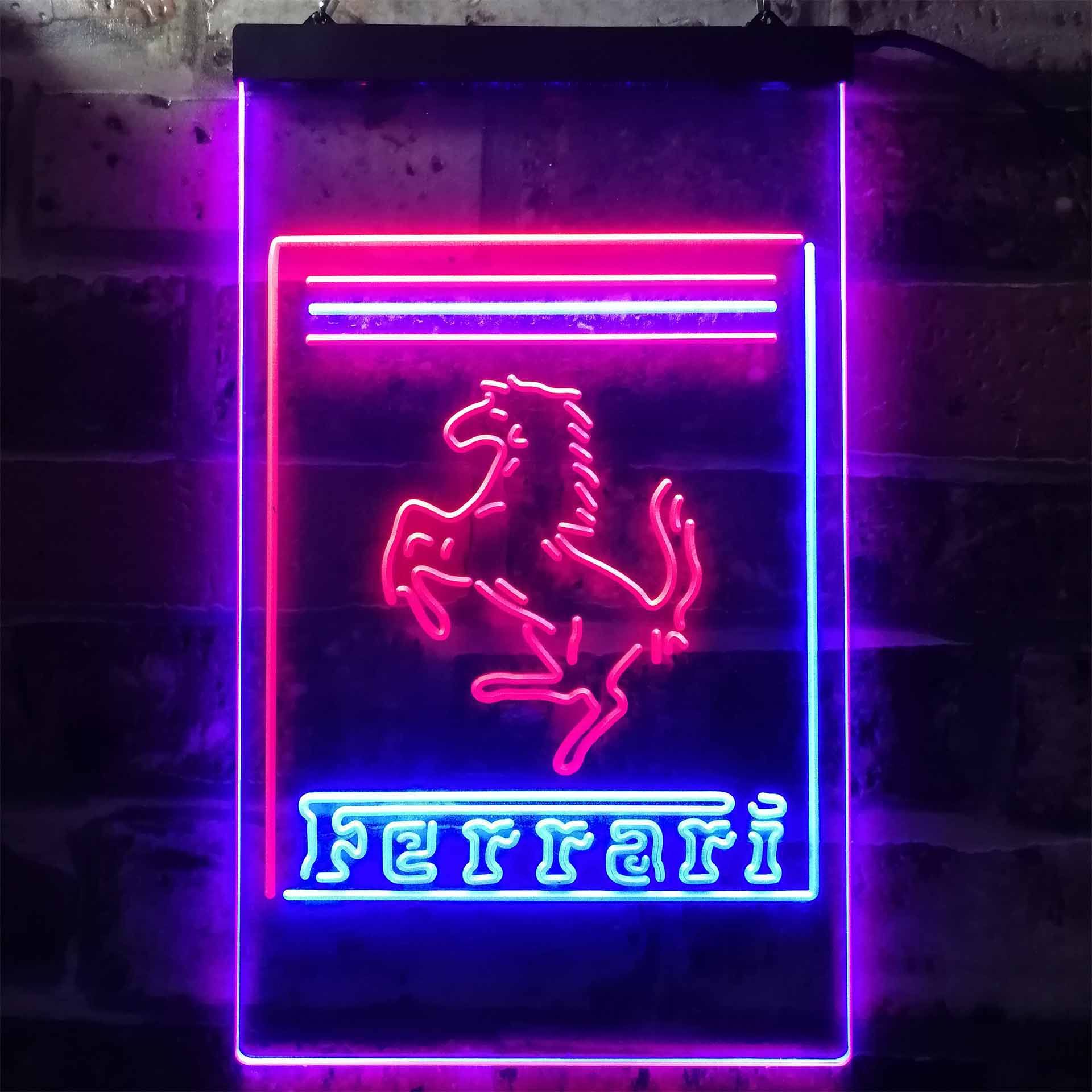 Ferrari Dual LED Neon Light Sign